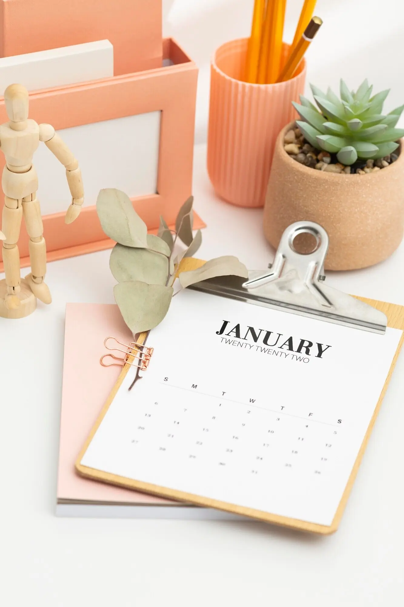 Disposición de escritorio en ángulo alto