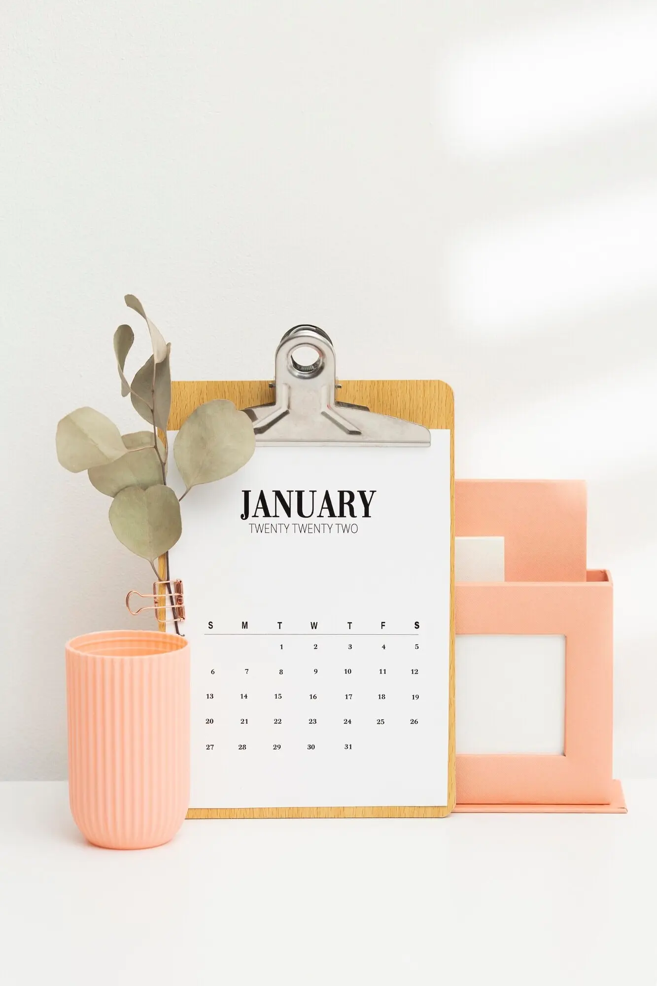 Concepto de fijación de objetivos con calendario